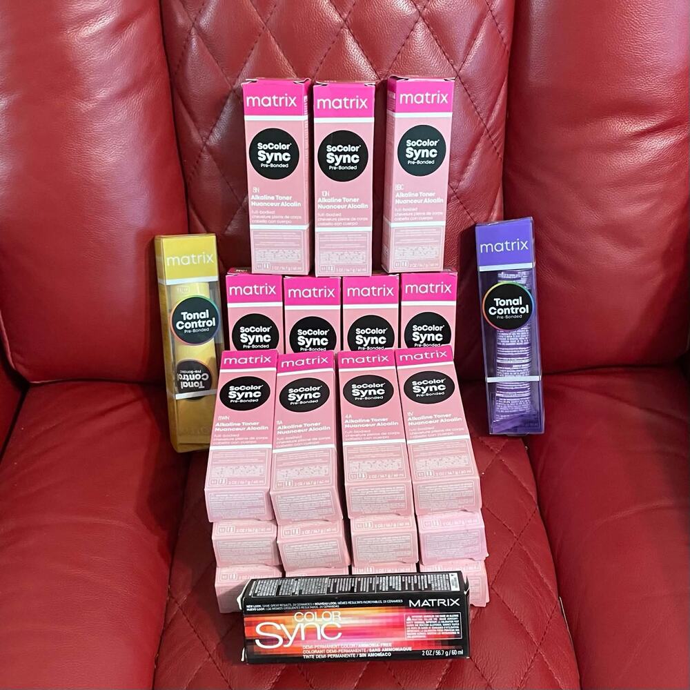 Set of 22 NEW Boxes Matrix Professional Hair Toner Assorted Shades Ships FAST